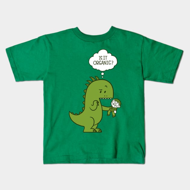 Healthy Dinosaur Kids T-Shirt by Schlogger